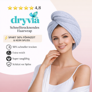 Dryvia - schnelltrocknendes Haarwrap